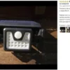 Solarno Zidno Svetlo REFLEKTOR 100 LED