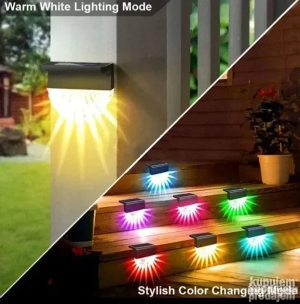 2 x Solarne RGB lampe