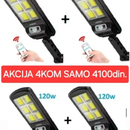 Solarni Reflektor 4 komada 100 LED