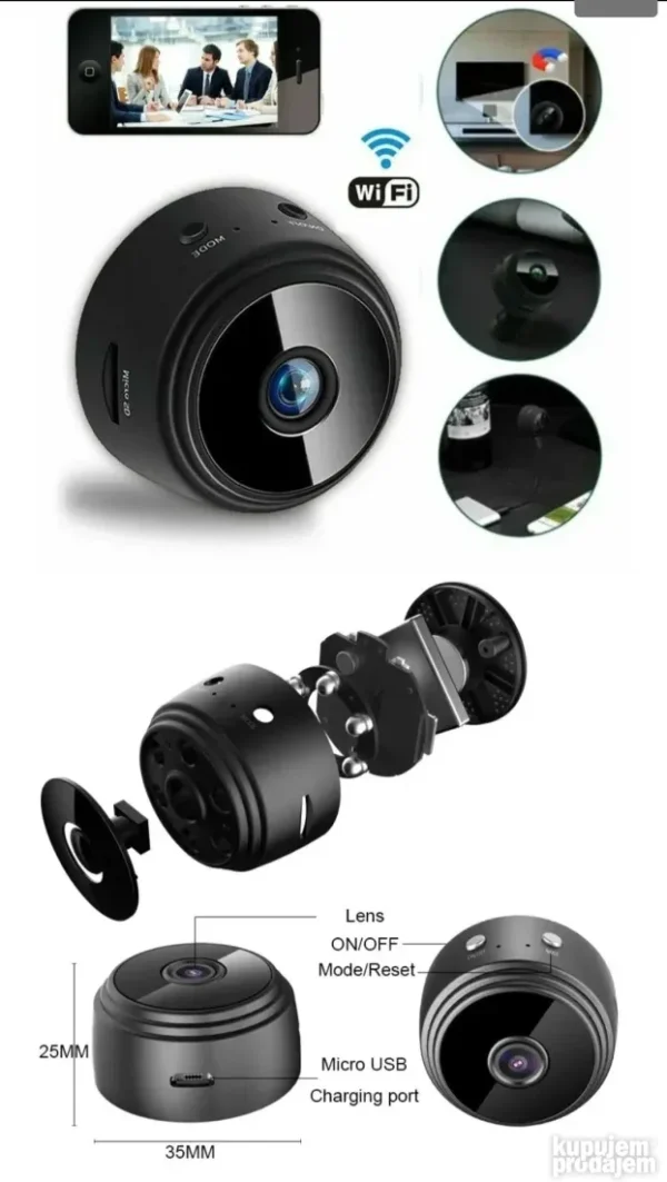Mini IP Wi-Fi kamera A9