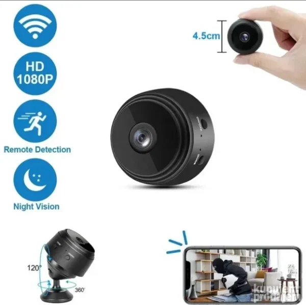 Mini IP Wi-Fi kamera A9