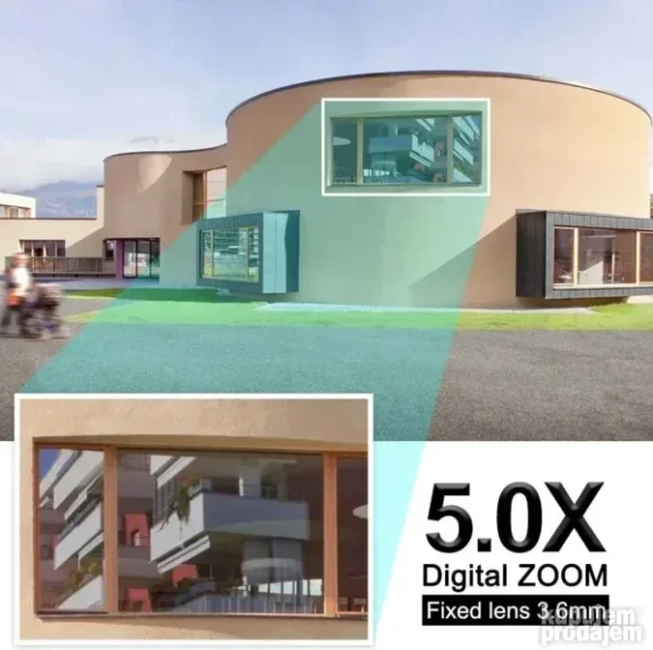 4K PTZ Kamera sa 2 sočiva i Sirenom