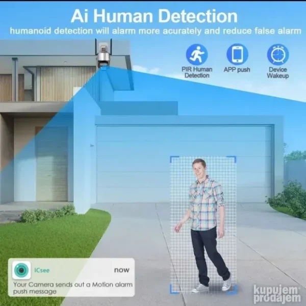4K PTZ Kamera sa 2 sočiva i Sirenom