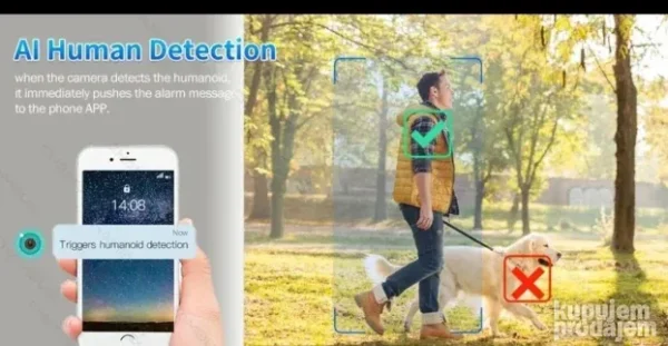 4K PTZ Kamera sa 2 sočiva i Sirenom