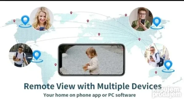 4K PTZ Kamera sa 2 sočiva i Sirenom