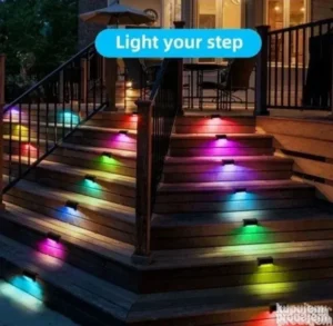 4 x Solarne RGB lampe