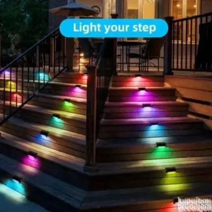4 x Solarne RGB lampe