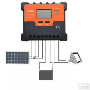 Solarni Regulator Kontroler 12V/24V 20A