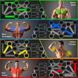 9 u 1 daska tabla za sklekove