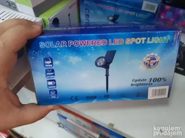 2 x Solarna RGB lampa