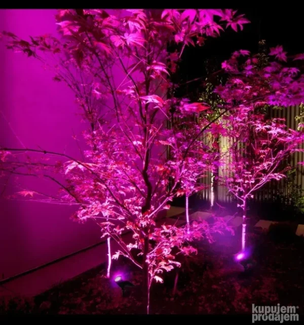 2 x Solarna RGB lampa