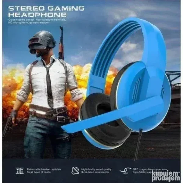 Stereo Bluetooth gejmerske slušalice RIS V