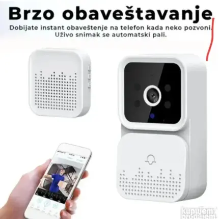 Video Interfon Wi-Fi Bežično Video Zvono