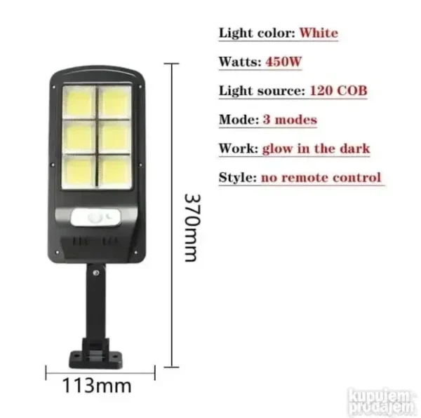 Solarni reflektor 100 LED 2 kom