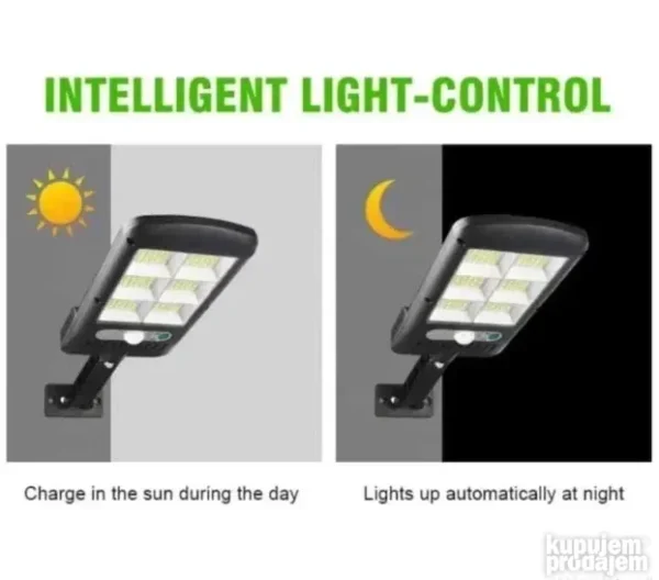 Solarni reflektor 100 LED 2 kom