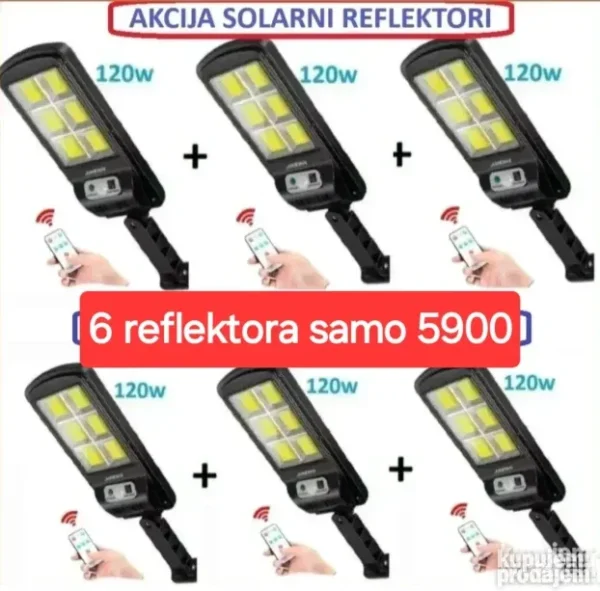 Solarni reflektor 100 LED 2 kom