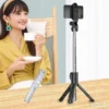 Stativ tripod i selfi štap sa svetlom 3u1