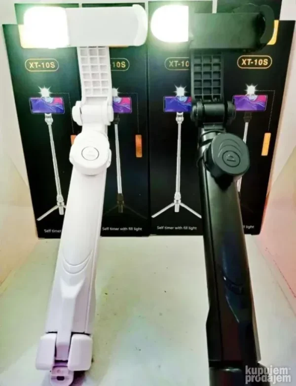 Stativ tripod i selfi štap sa svetlom 3u1