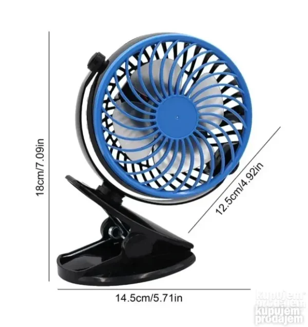 Mini ventilator sa punjivom baterijom