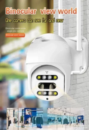 PTZ IP WiFi Kamera 2 Sočiva
