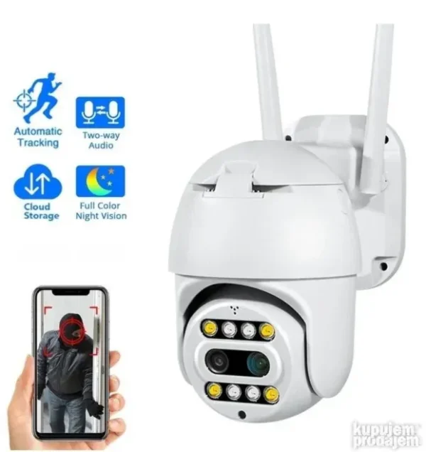 PTZ IP WiFi Kamera 2 Sočiva
