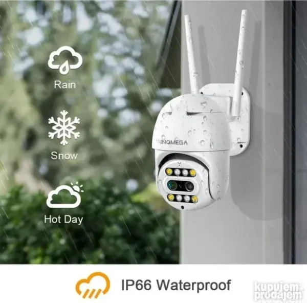 PTZ IP WiFi Kamera 2 Sočiva