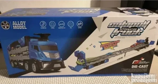 Kamion katapult sa 6 metalnih automobila