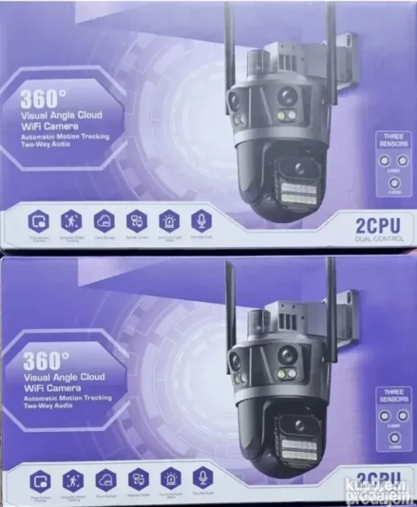 PTZ IP Wi-Fi kamera 3 sočiva 8MP