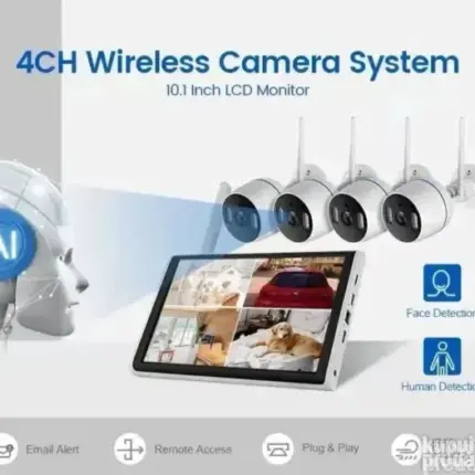 Set WiFi IP Kamera 4 Komada sa Monitorom 10” | Video Nadzor