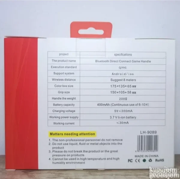 Bluetooth džojstik za PC, PS3, Android i iOS