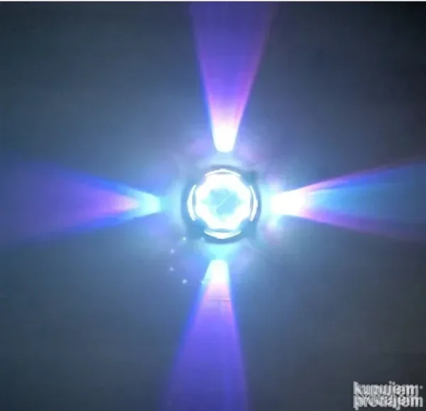 Solarne Lampe Disk RGB 4kom