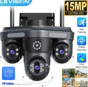15MP Bežična PTZ kamera 4 sočiva 4 ekrana