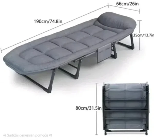 Sklopiva ležaljka krevet za kampovanje i odmor