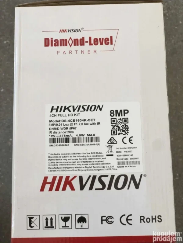 HIKVISION FULL HD 8MP sistem kamera