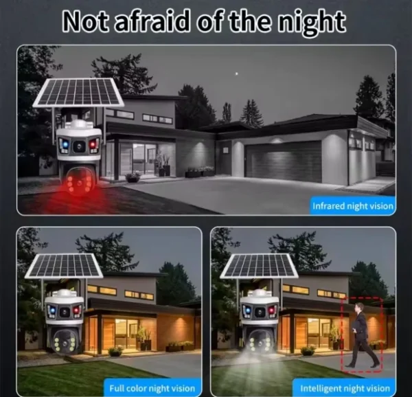4G PTZ Solarna WiFi kamera