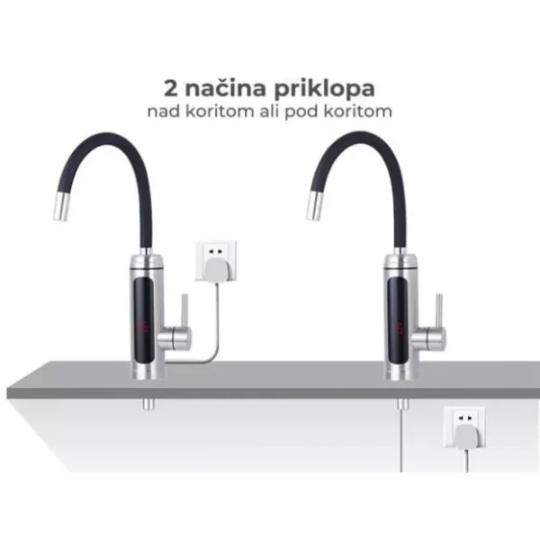 Protočna Slavina Inox sa gumiranim crevom
