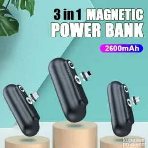 Magnetni Power Bank 3u1