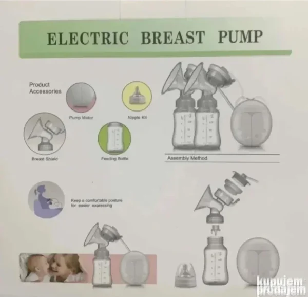 Električna pumpica za izmlazanje mleka