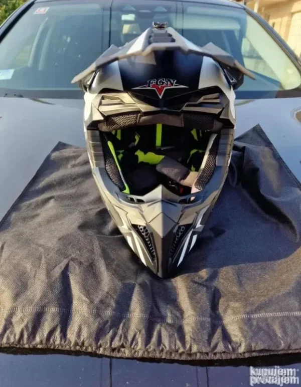 Moto Cross Kaciga Crna