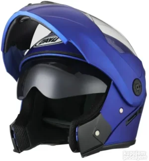 Kaciga za motor Flip Up Astral plava