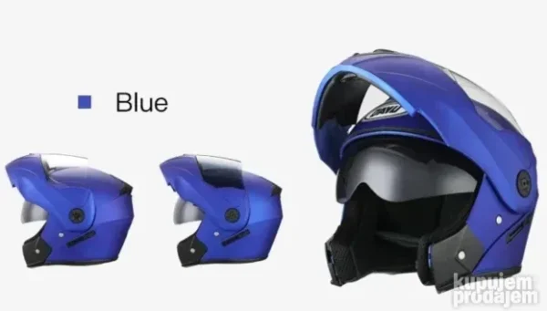 Kaciga za motor Flip Up Astral plava