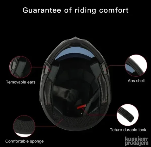 Kaciga za motor Flip Up Astral plava