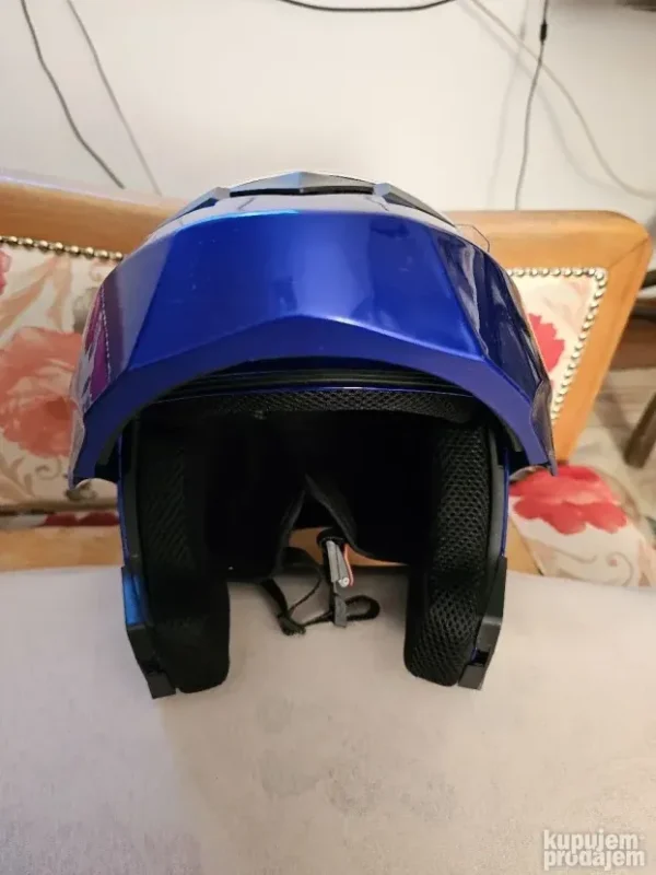 Kaciga za motor Flip Up Astral plava