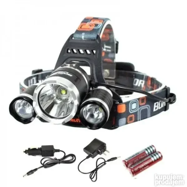 LED lampa za glavu sa tri lampe