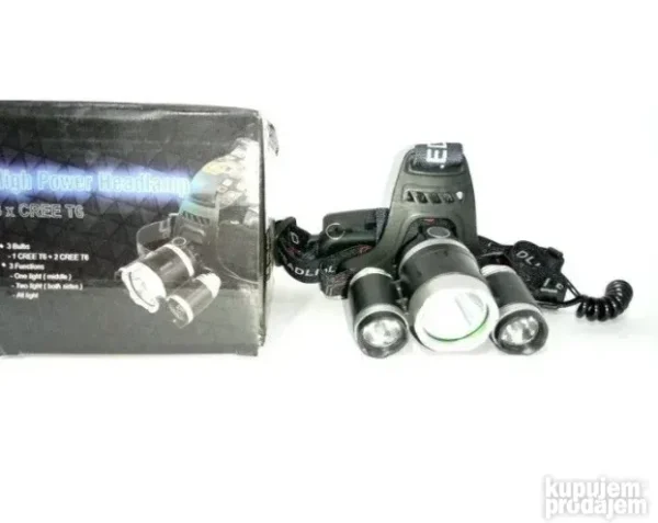 LED lampa za glavu sa tri lampe