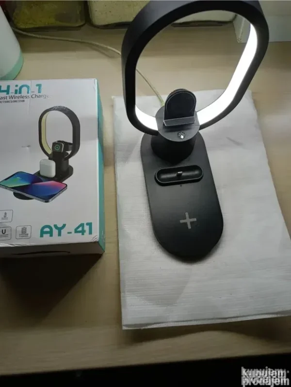 Bežični punjač 4u1 i noćna lampa