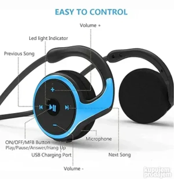 Bežične slušalice IPKS5 sa trakom za vrat