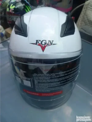 Jet Half Face Kaciga HOMOLOGOVANA Bela