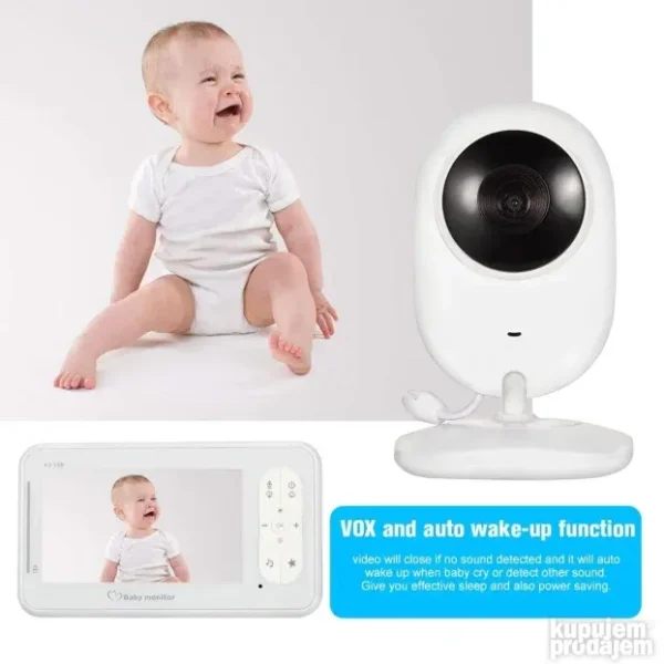 Bebi monitor sa kamerom i termometrom