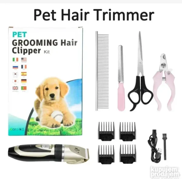 Mašinica za šišanje pasa 9u1 + pedikir set